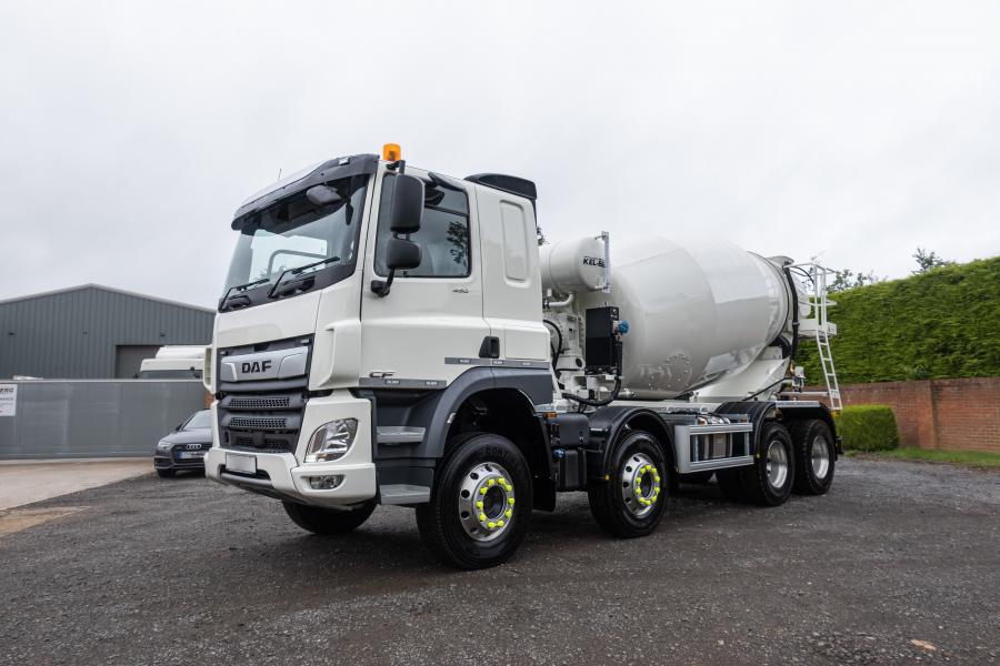 D L Miller Haulage concrete the North East with a new DAF 8x4 Mixer