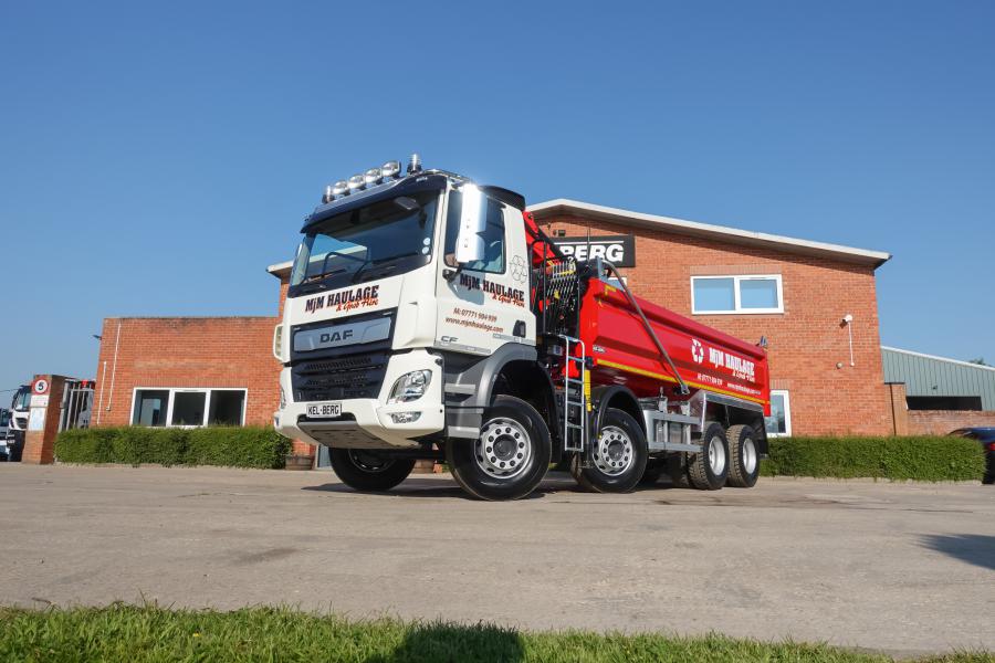 MjM Haulage & Grab Hire Ltd  A new DAF truck to keep Scottish water flowing.