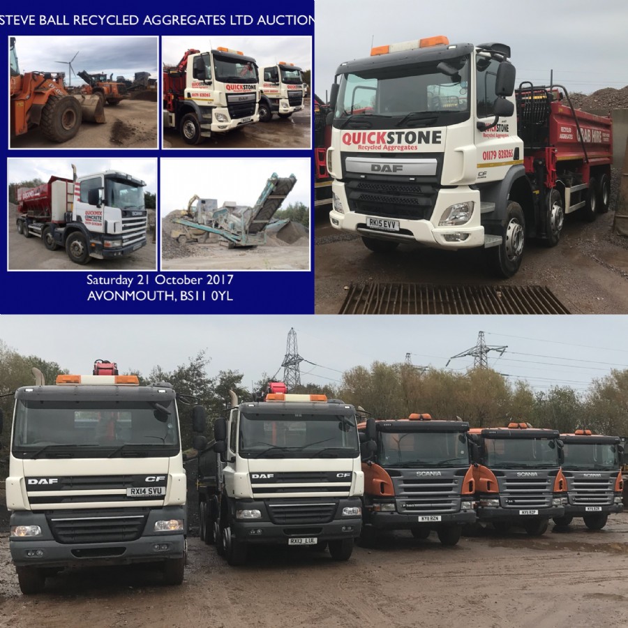 Steve Ball Recycled Aggregates Ltd Auction in Avonmouth 21st October 2017!