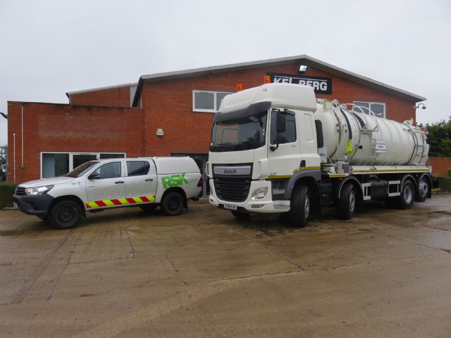 RSK Environmental Ltd's new DAF 8x2 Tanker!