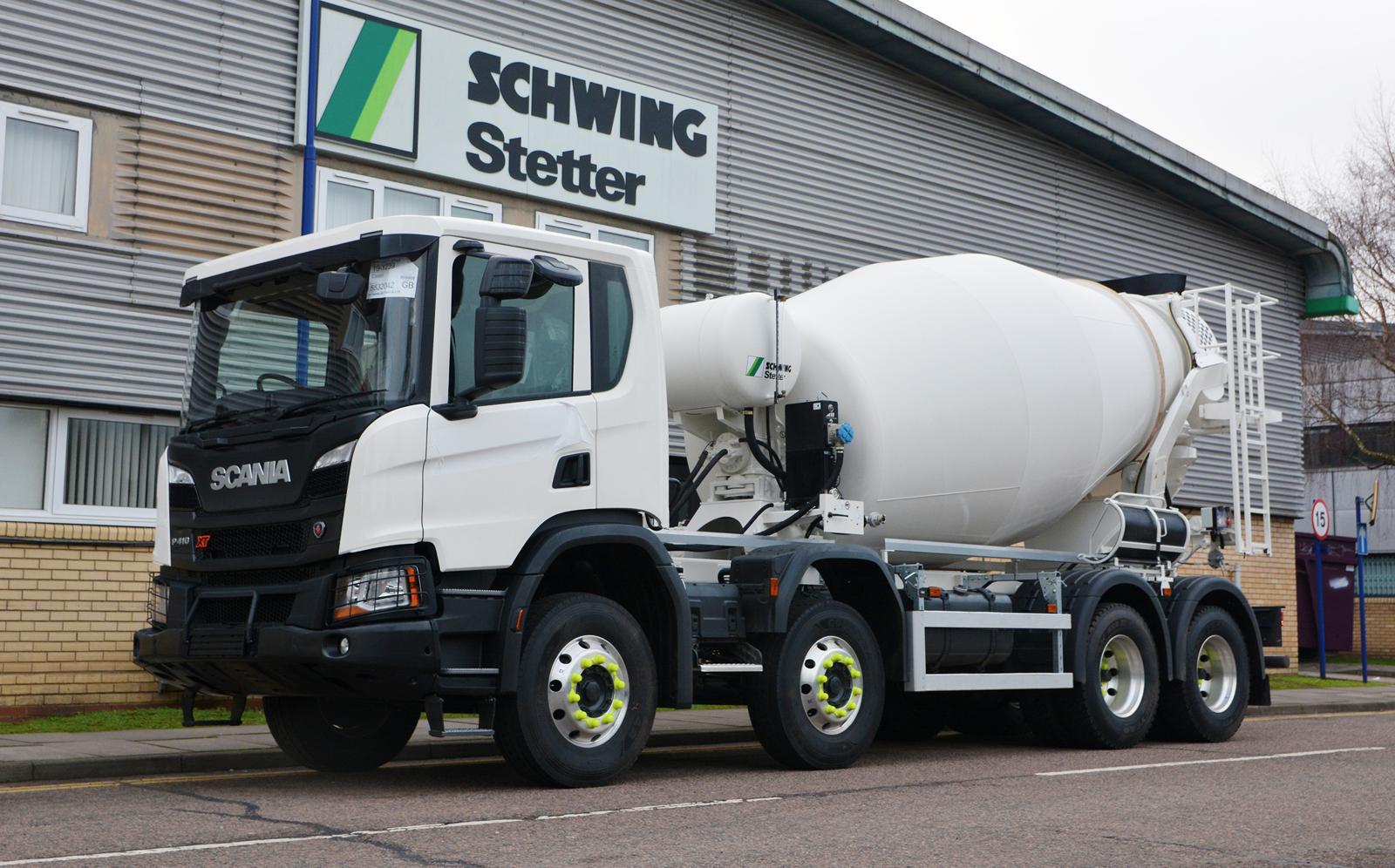 Scania P430 XT 8×4 Schwing 9m³ Concrete Mixer